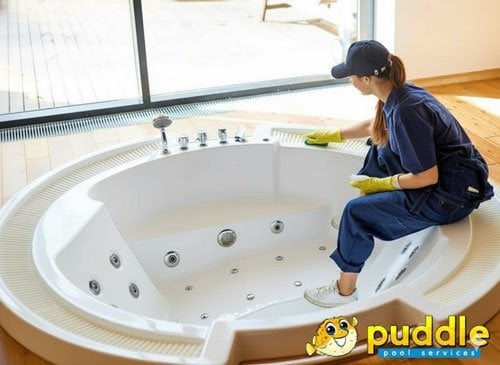 plano hot tub cleaning