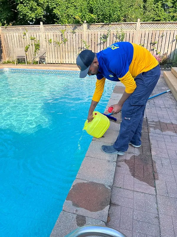 Pool cleaning and chemical balancing
