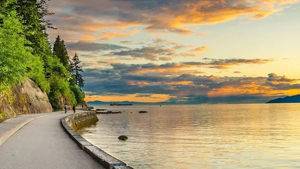 Seawall at Stanley Park Vancouver