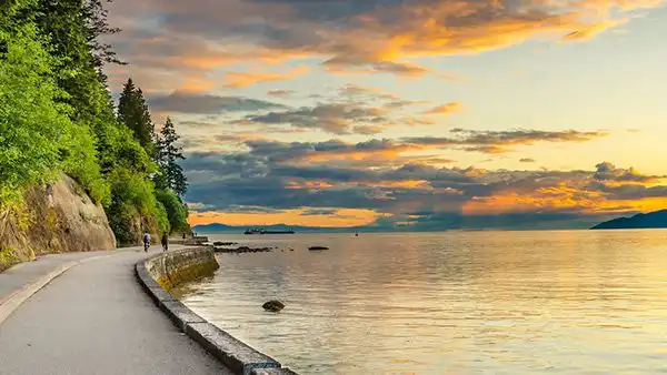 Seawall at Stanley Park Vancouver