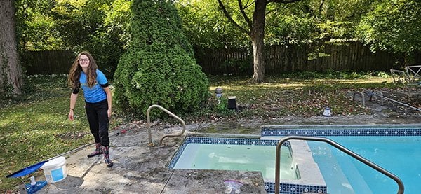 restoring in ground pool and hot tub