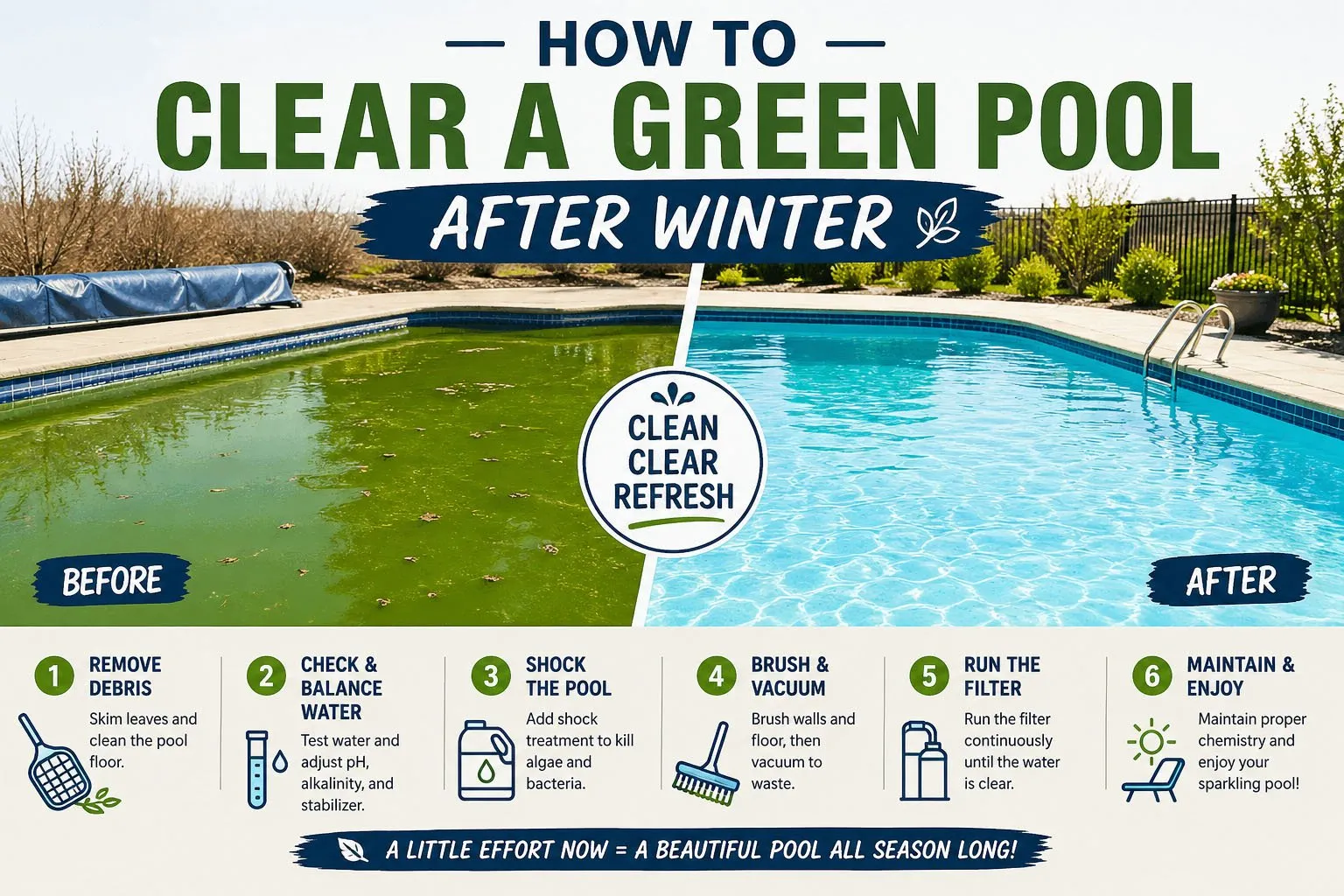 Green Pool to Clean